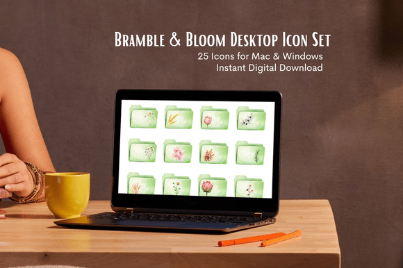 Download Bramble &amp; Bloom Desktop Icons - Desktop Collection