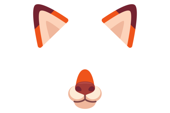 Download Fox Nose and Ears. Photo Filter Cartoon - Filter Collection