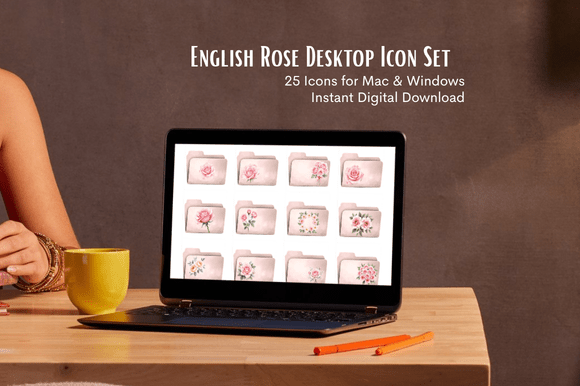 Download English Rose Desktop Icon Set - Desktop Collection