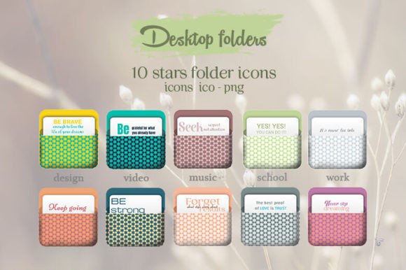 Download Stars Folder Icons for Desktop - Desktop Collection