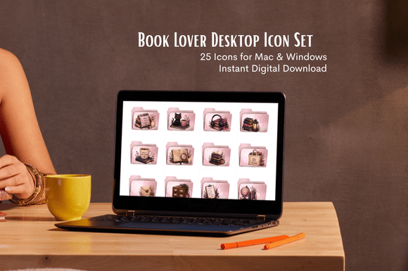 Download Book Lover Desktop Icons - Desktop Collection