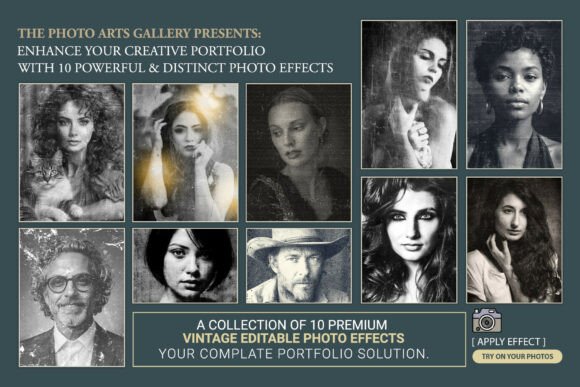 Download Vintage Portrait Grungy Photo Effect - Premium Resources